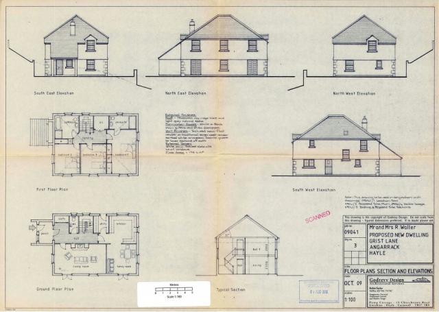 3 Floor plans, section and elevations.04082016